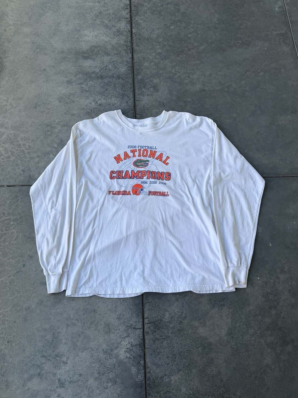 Vintage 2008 Florida Gators National Champions Long Sleeve Shirt XL
